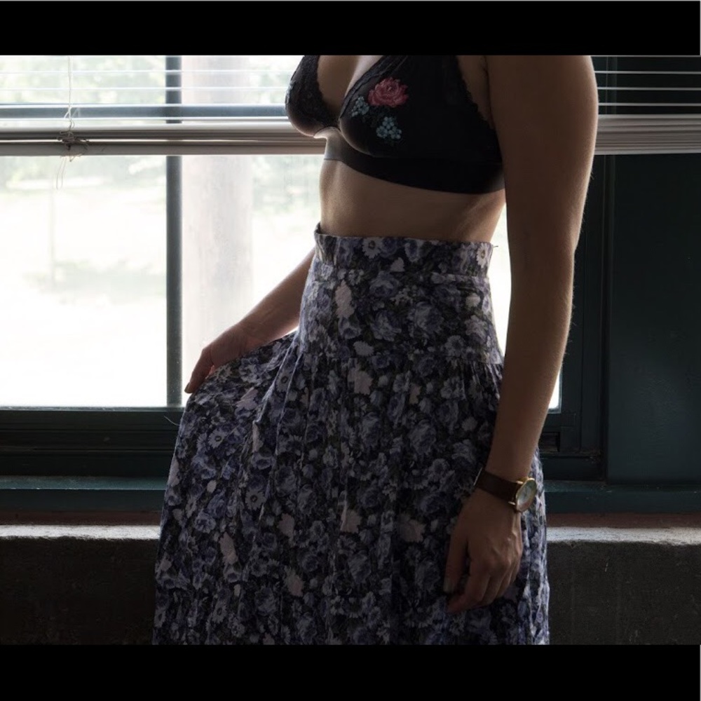 Vintage floral skirt